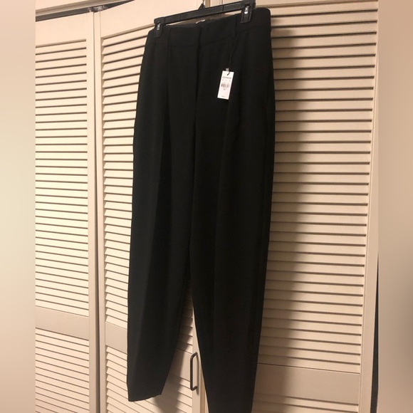 Express Super High Waisted Pleated Ankle Pants - Black - 12R - NWT - Picture 4 of 5